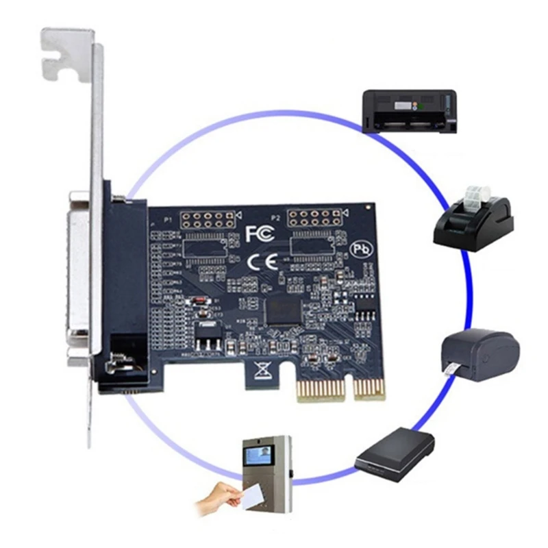 LPT Printer to PCI-E Parallel Printer Card, Parallel Port DB25 Express Card Converter Adapter, Pci-express's 25/s Full Duplex Channel,1.5 Mbyte/S,for Win98SE/ME/2000/XP/Vista/Win7/Win8/Win10 LPT Printer to PCI-E Parallel Printer Card, Parallel Port DB25 Express Card Converter Adapter, Pci-express's 25/s Full Duplex Channel,1.5 Mbyte/S,for Win98SE/ME/2000/XP/Vista/Win7/Win8/Win10
