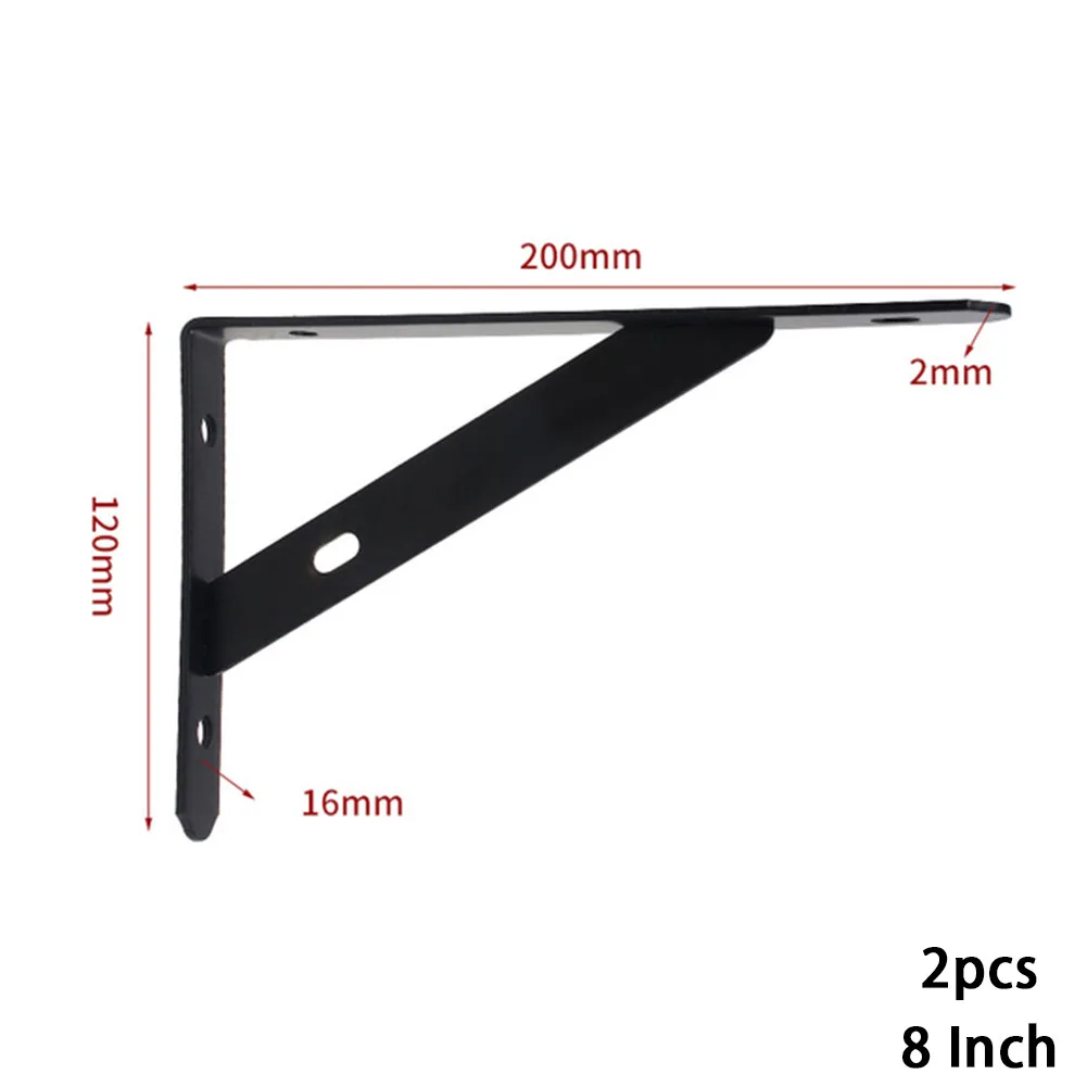 Tripod Shelf Brackets Kitchen Bedroom Living Room Wall 2pcs for bookshelf Bracket Corner Kitchen Shelf L Shape Metal Right Angle