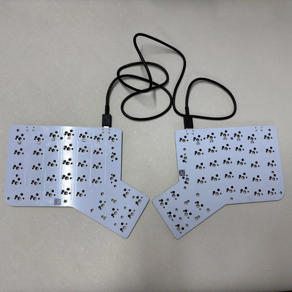 Hotdox Ergodox Split Keyboard PCB Wired Custom Original Handmade Hot Swap White Backlight for Gaming Office Accessories Gift DIY