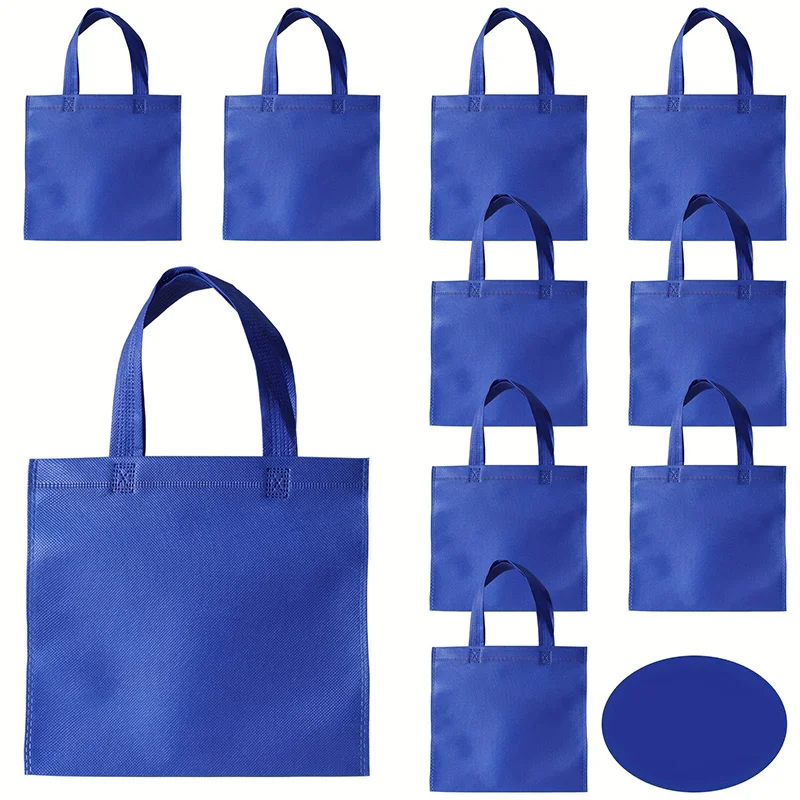 10/20/30pcs Regenboog Niet-geweven Tote Herbruikbare Geschenkzakjes Party Favor Bags voor Verjaardagsfeestje Valentijn Goodie Bags Winkelen Leveranties