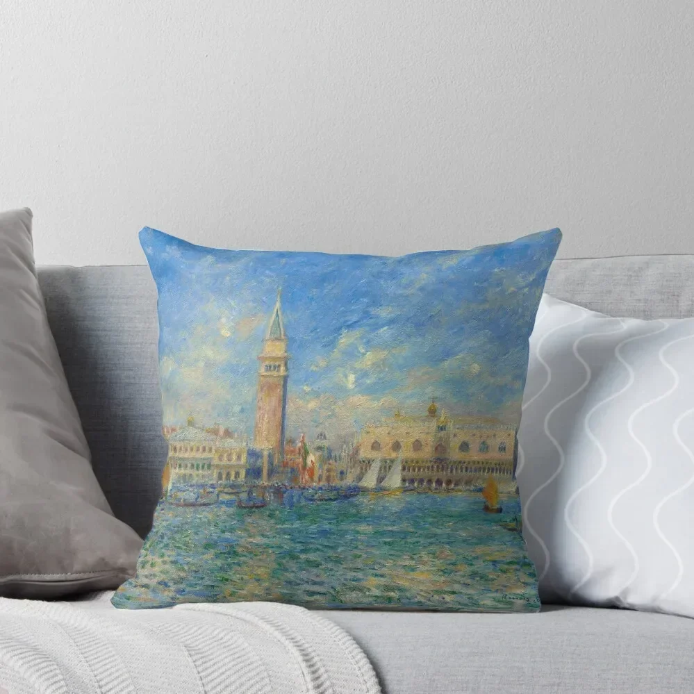 Pierre-Auguste Renoir Vue de Venise (Le Palais des Doges) Throw Pillow Christmas Cushion For Home Pillow Case pillow