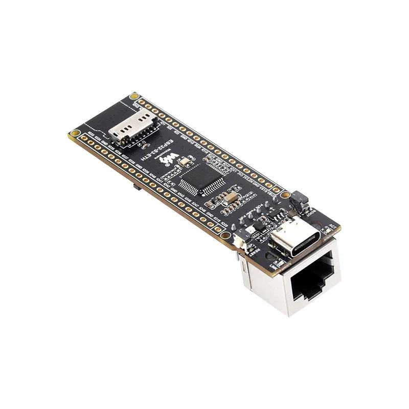 ESP32-S3 ETH HAT Development Board 240MHz Dual Core Processor RJ45 Ethernet Port Wi-Fi & Bluetooth Optional Camera PoE Function