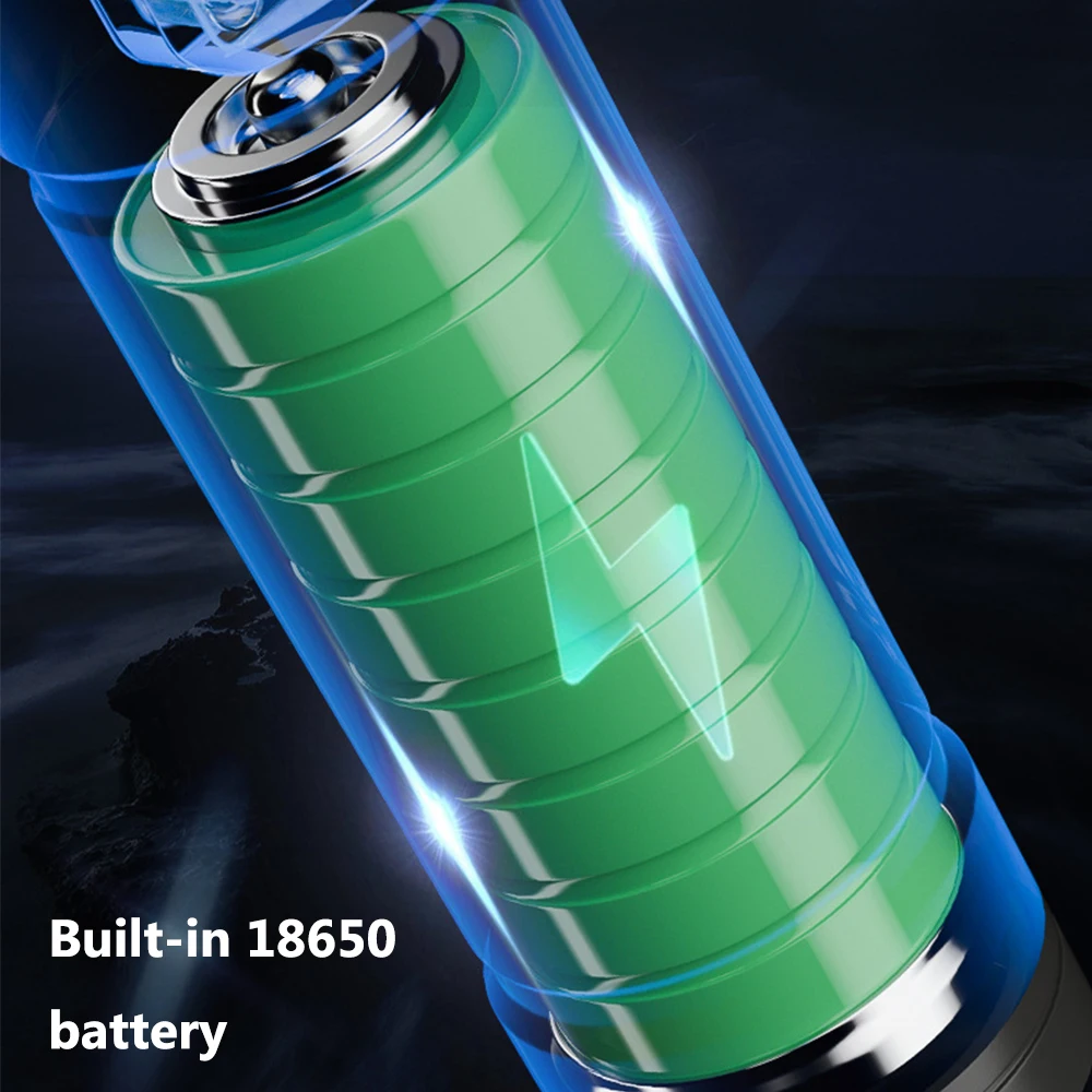 Powerful LED Flashlight USB Rechargeable Flashlights Aluminum Alloy 3 Modes Torch Waterproof Flashlight for Camping Cycling