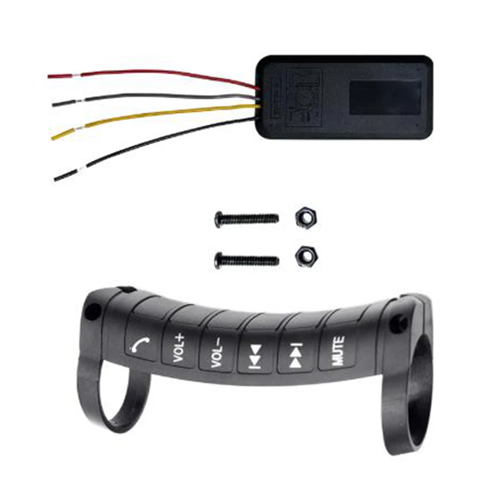 

Steering Wheel Button Single-sided Steering Wheel Controller Wireless Multi-functional DVD Navigation Button Remote Control