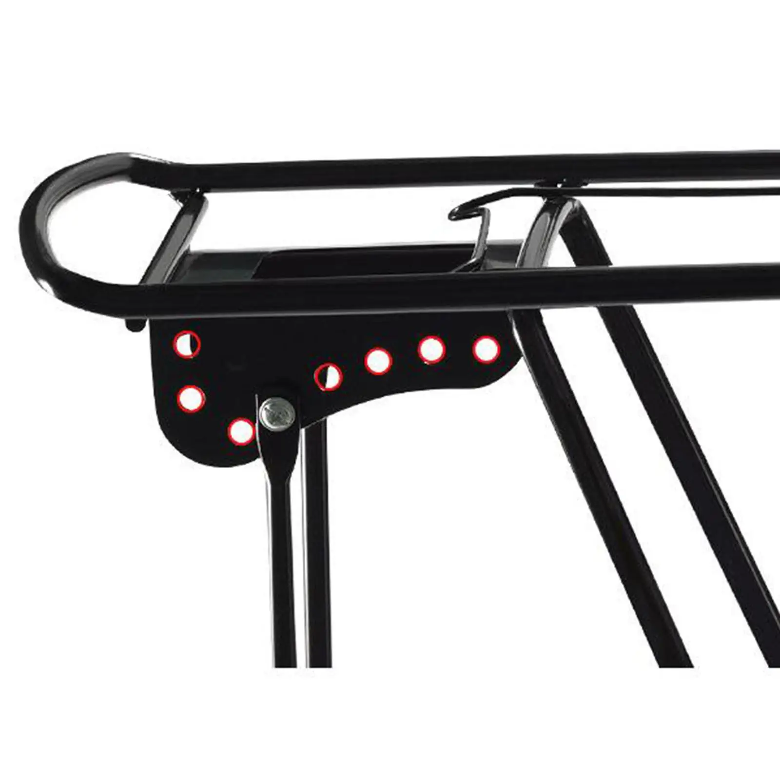 Bike Cargo Rack Rear Metal Pannier Carrier Adult Bicycle Rear Trunk Strong Bracket for Long Distance Travel