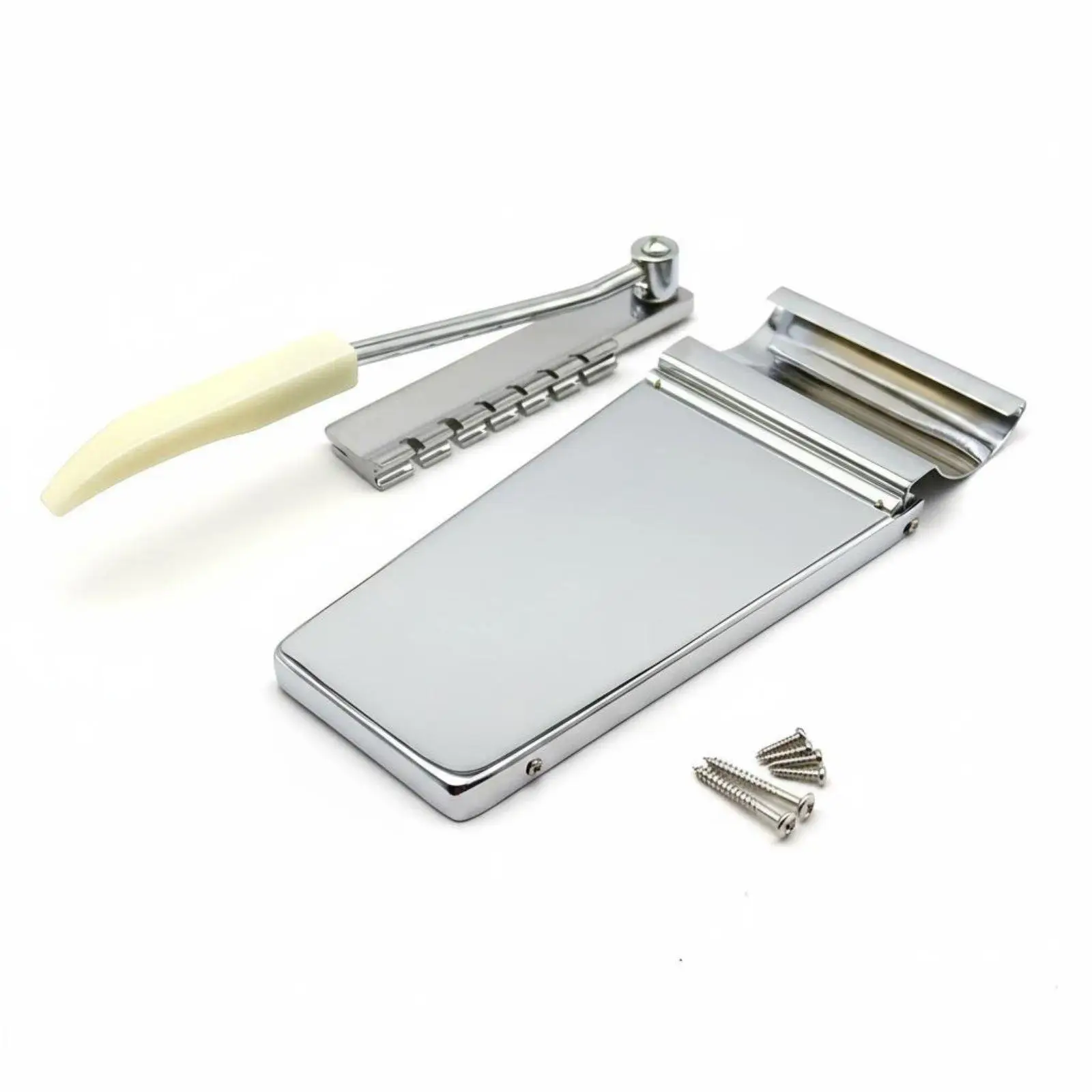 Brass Guitar Vibrato Jazz Tremolo Bridge Tailpiece Assembly Stable Performance Electric Tremolo Unit for SG LP Luthier Projects