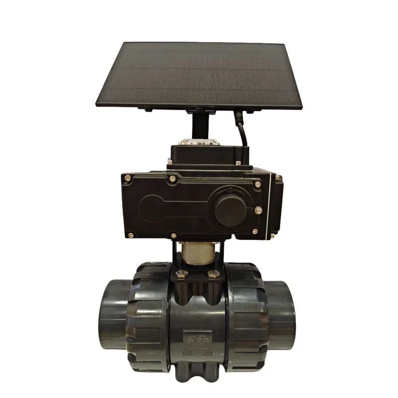 

Factory Remote Control Solar Power Electric UPVC Ball Valve 4G Mobile APP Control for Photovoltaic Remote Access