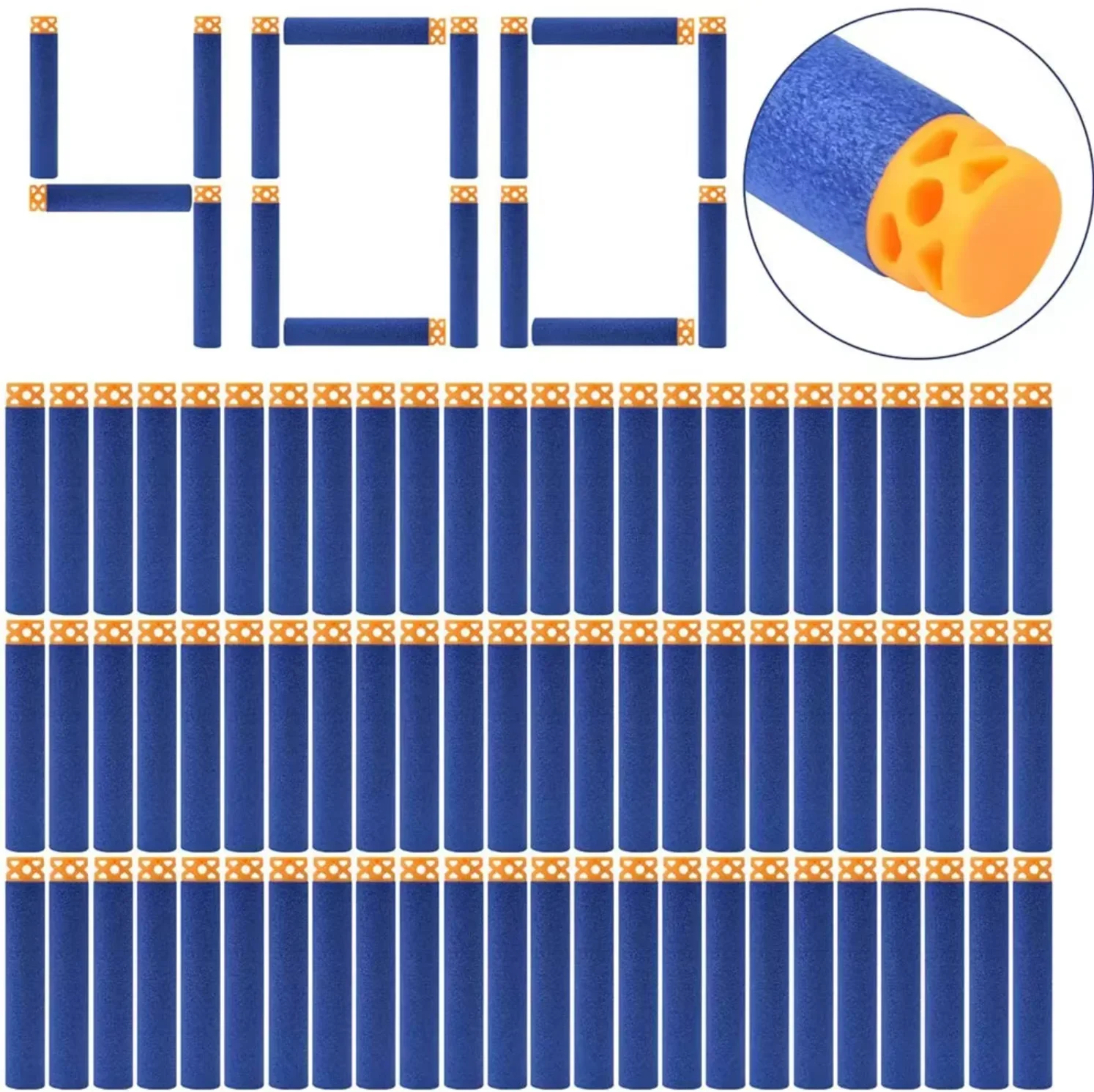 Waffle Darts Hollow Out Soft Head Refill Bullet for Nerf N-Strike Elite Guns 7.2x1.3cm Blue Ammo Toy Gun Accessories