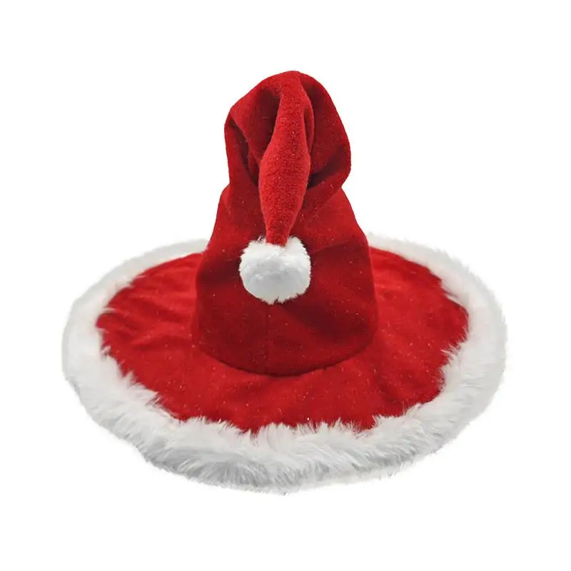 Christmas Witch Hat Red Holiday Hat Costume Witches Hats Comfortable New Year Witch Hat For Thanksgiving Birthday Easter