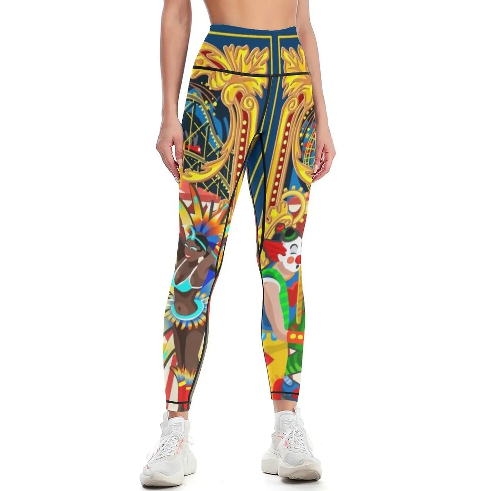 

Carnival Circus Leggings Women sports gym wear legings for fitness high waist Womens Leggings