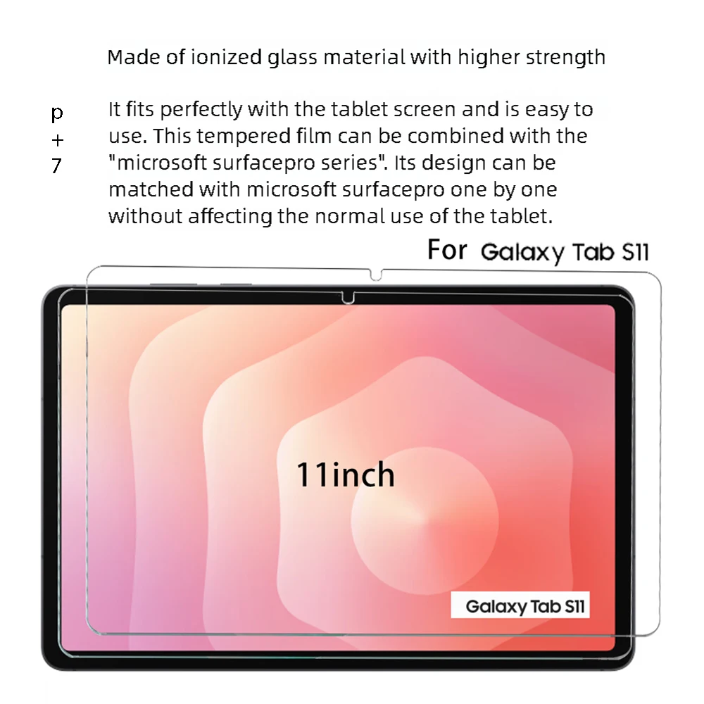 2PCS For Samsung Galaxy Tab  S11 S10FE  S9FE  S9 11 inch Tempered Glass Screen Protector Tablet HD Protective