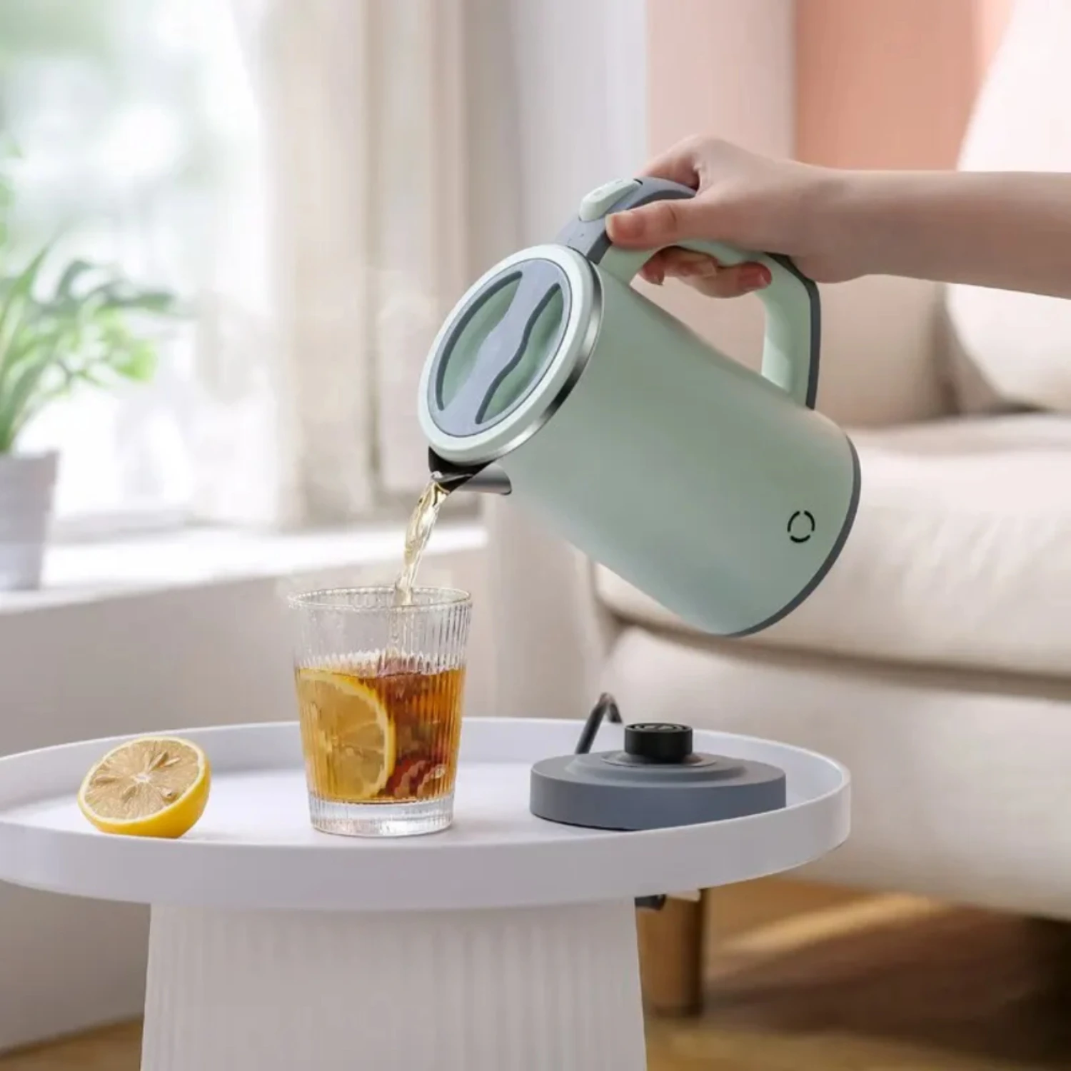 

800ML Insulated Kettle 304 Stainless Steel Kettle Reserved Automatic Power Off To Adjust Temperature 600w Drew barrymore Xaomi