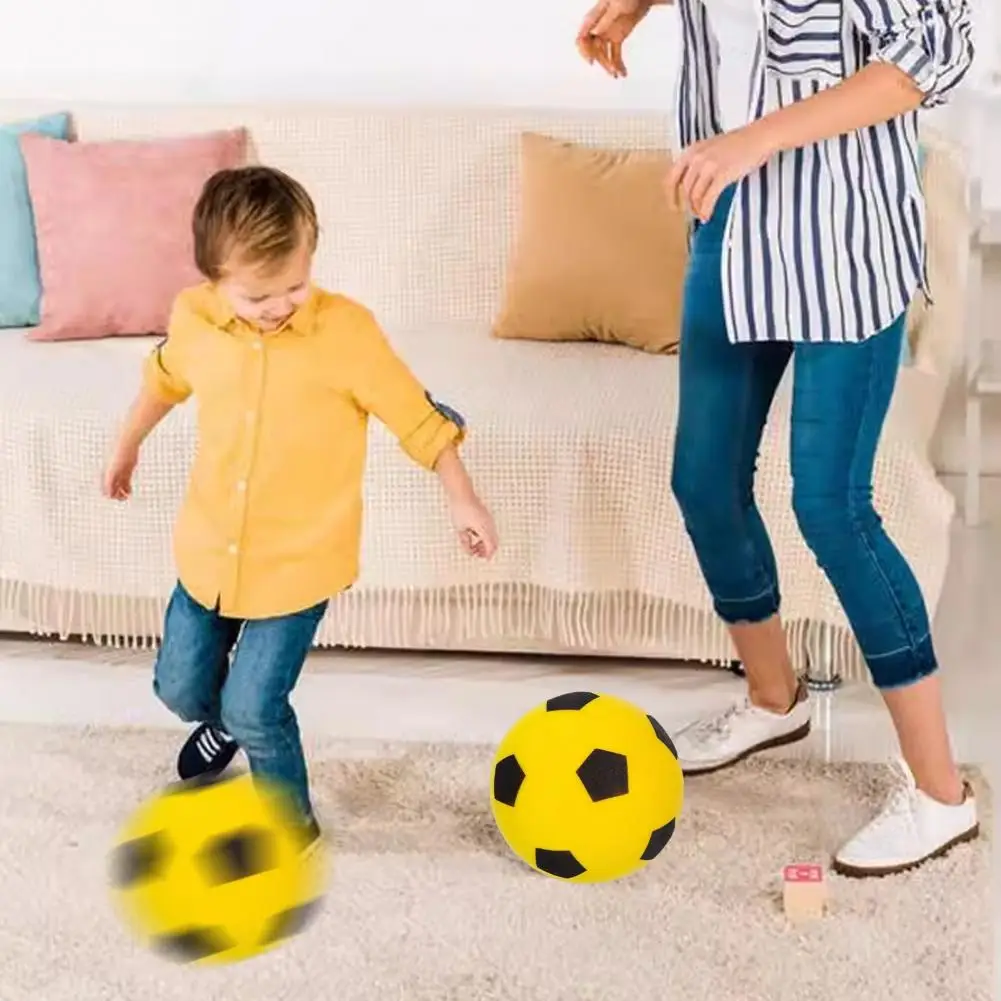 Soundless Football for Home Play Noise-absorbing Soccer Ball Silent Football Indoor Training Ball Soft for Children for Youth