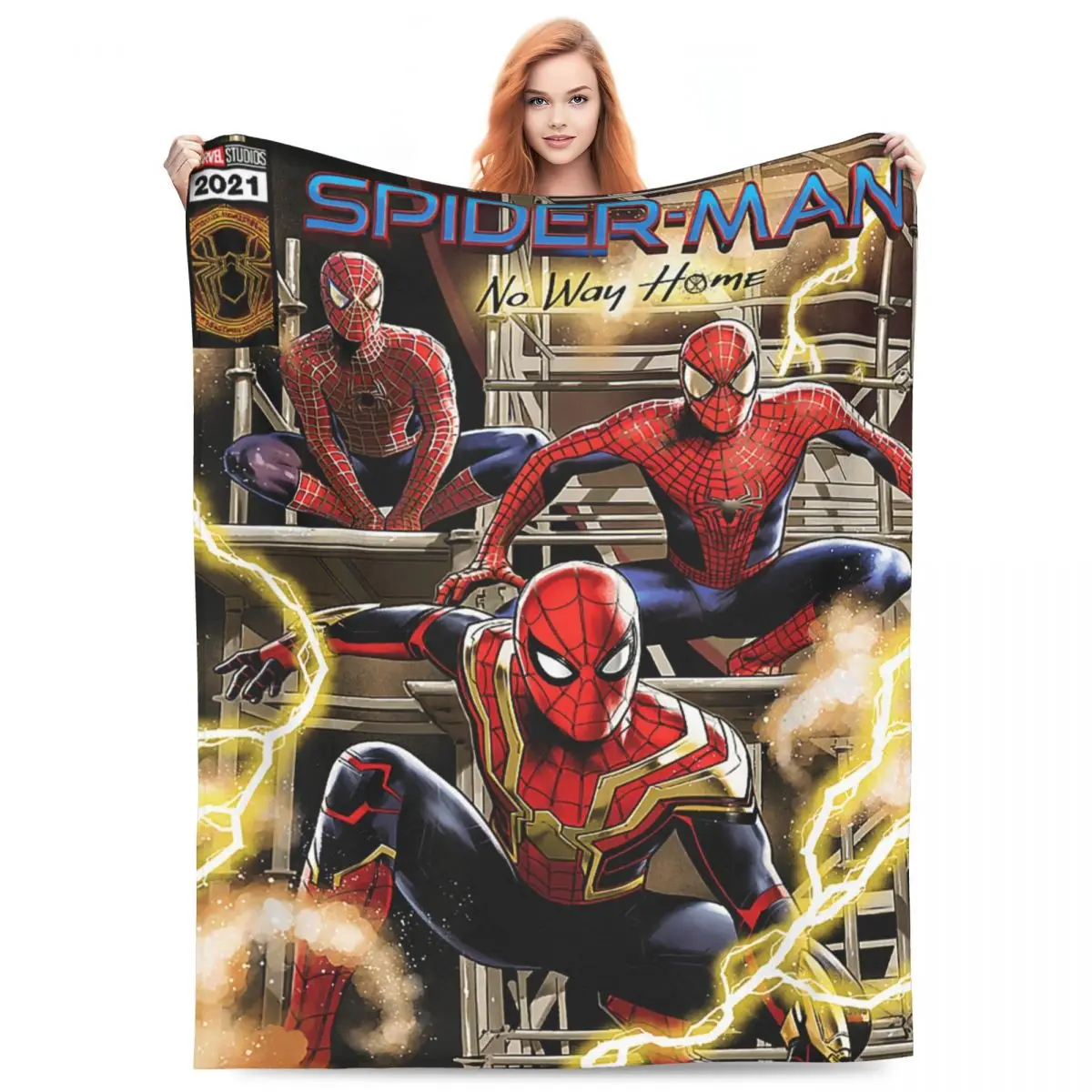 Spider Man No Way Home Blanket Decorative Flannel Throw Blanket For Couch Bed Super Soft Design Quality Bedspread Gift