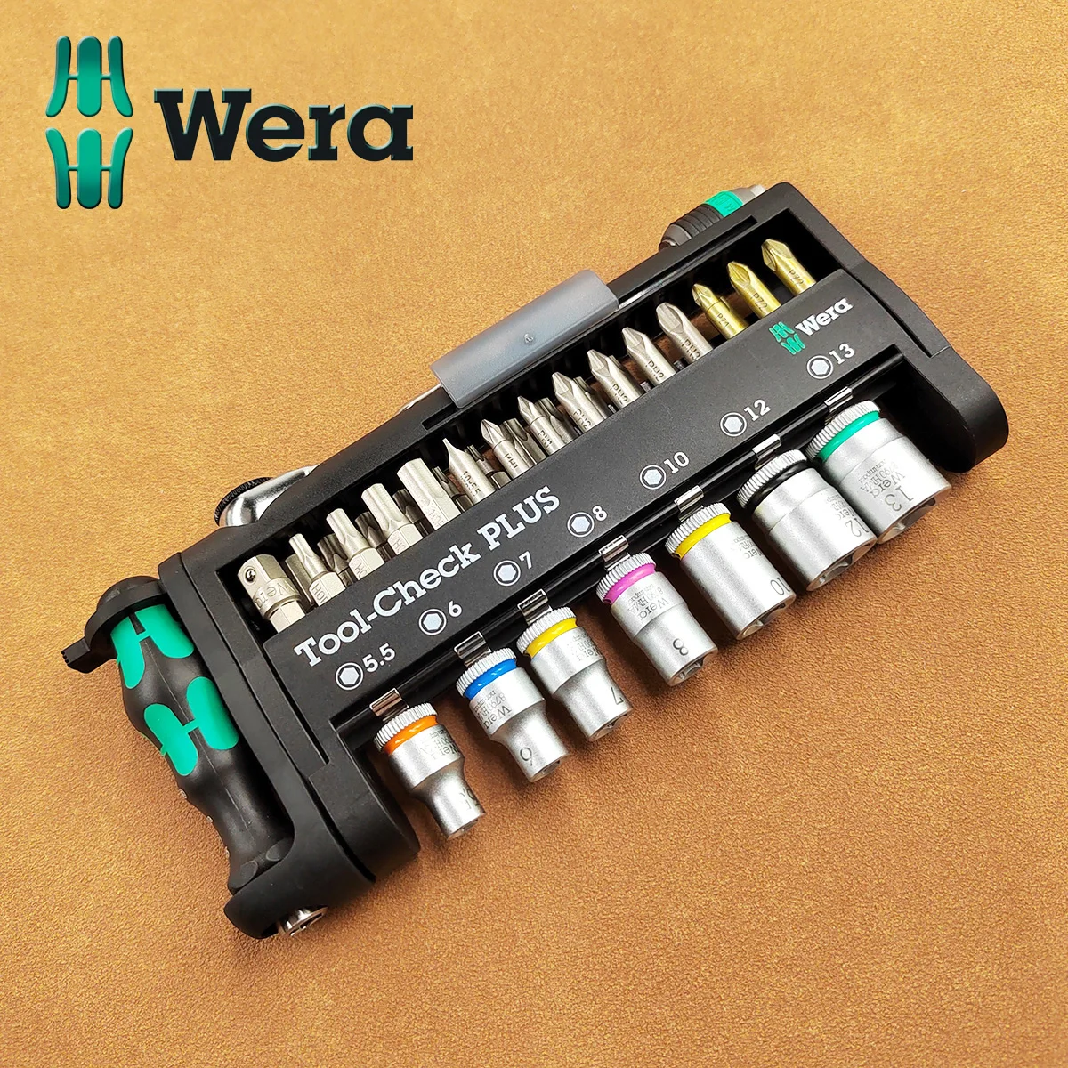 WERA Weera Mini Ratchet Socket 8001A Tool-check Set of 39 05056490001