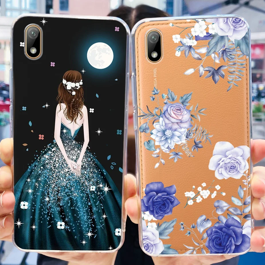 For Huawei Y5 2019 Case Honor 8S Stylish Painted Cover Soft Silicone Protective Shell For Huawei Y5 2019 Honor8S Phone Case Bags