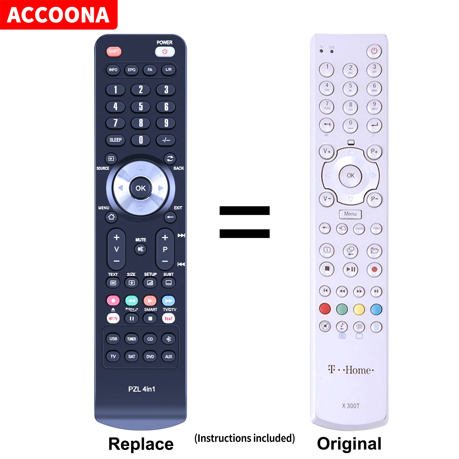 Remote control X 300T X 301T X300T X301T for T-Home Telekom tv