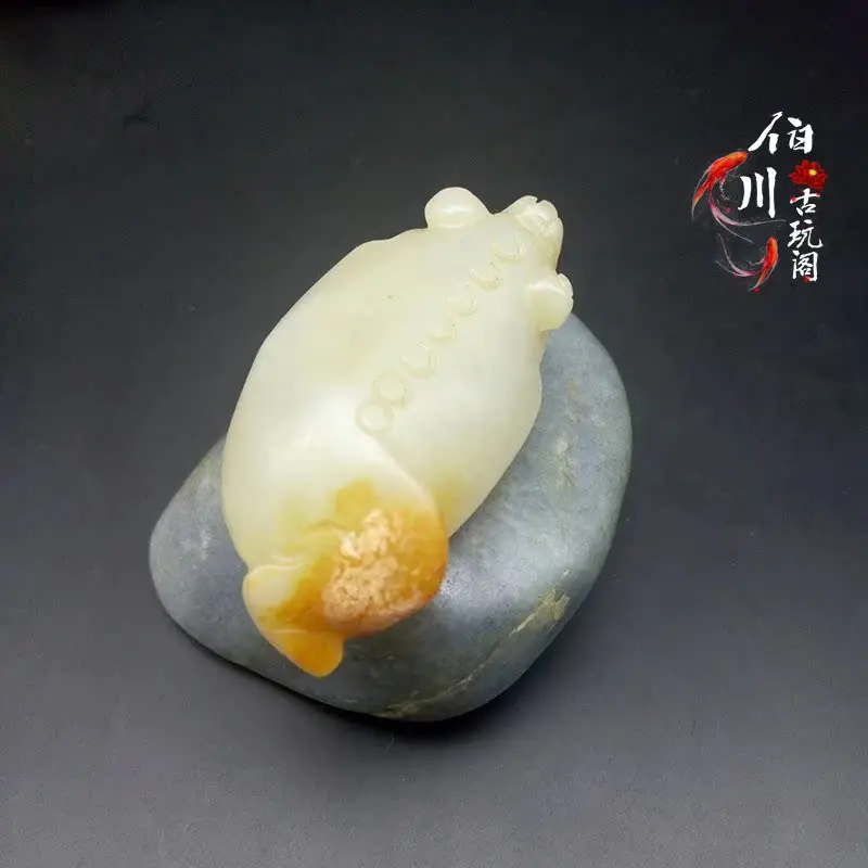 Gao Yu Warring States and Han jadeware Dong Yubi Old Jade Old Xiuyu handle ornaments pendant Jin Chan