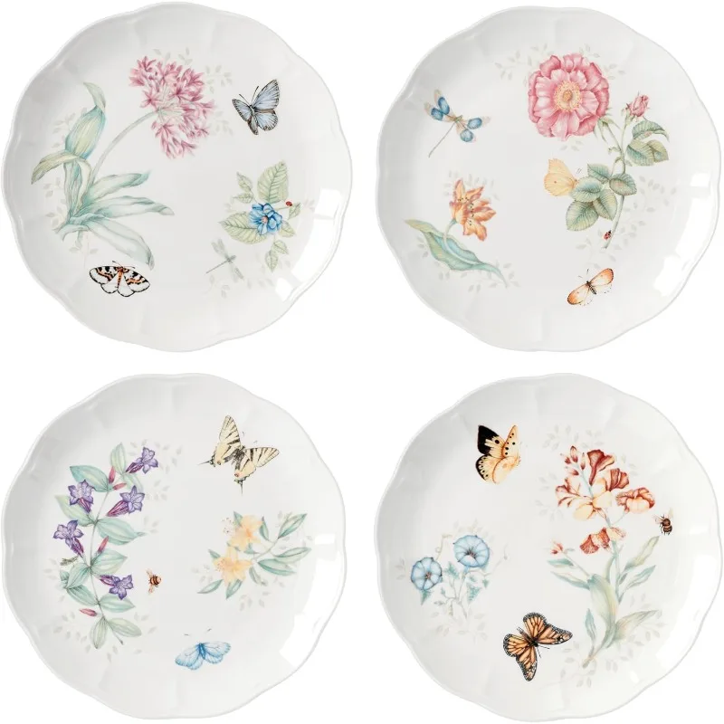 Butterfly Meadow 4-Piece Dinner Plate Set, 5.47, Multi, 891268