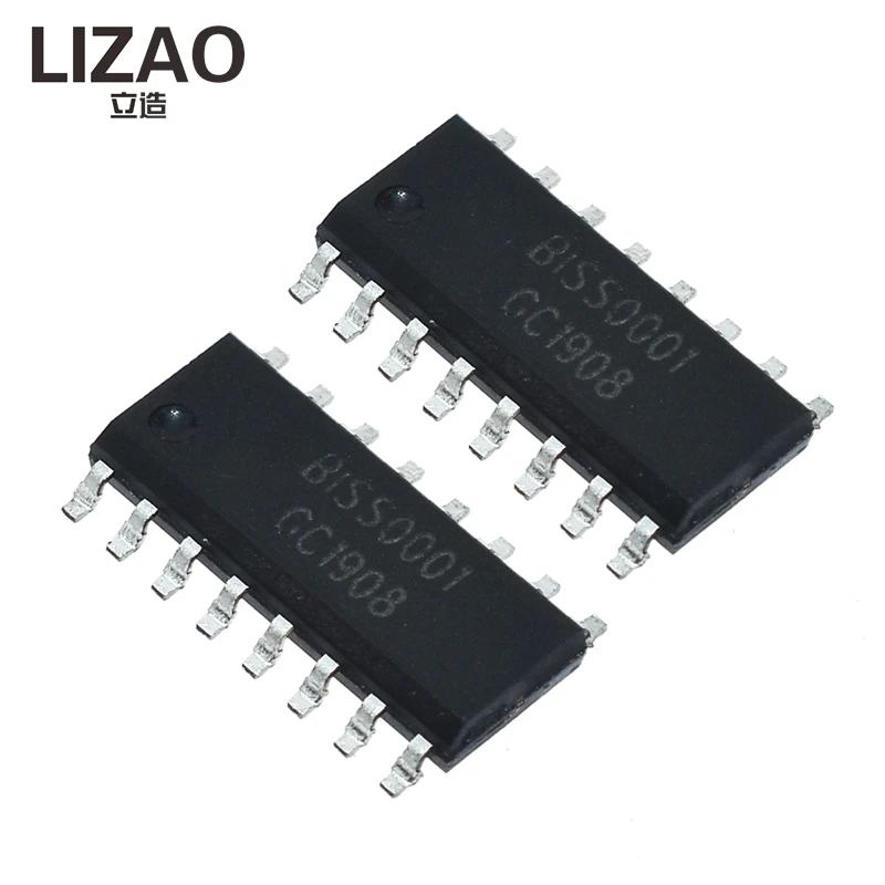 LIZAO BISS0001 Human Body Infrared Alarm Chip, SOP-16 PIR Motion Detector IC for Security Systems