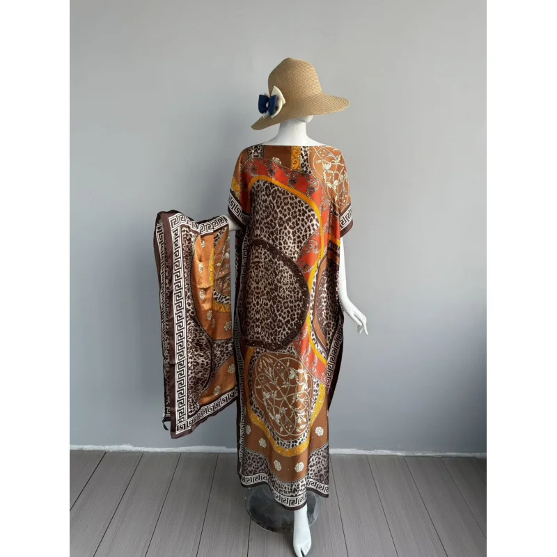 

Muslim Shawl for Women, Summer Thin Fashionable Versatile Loose Slimming Plus Size Dress