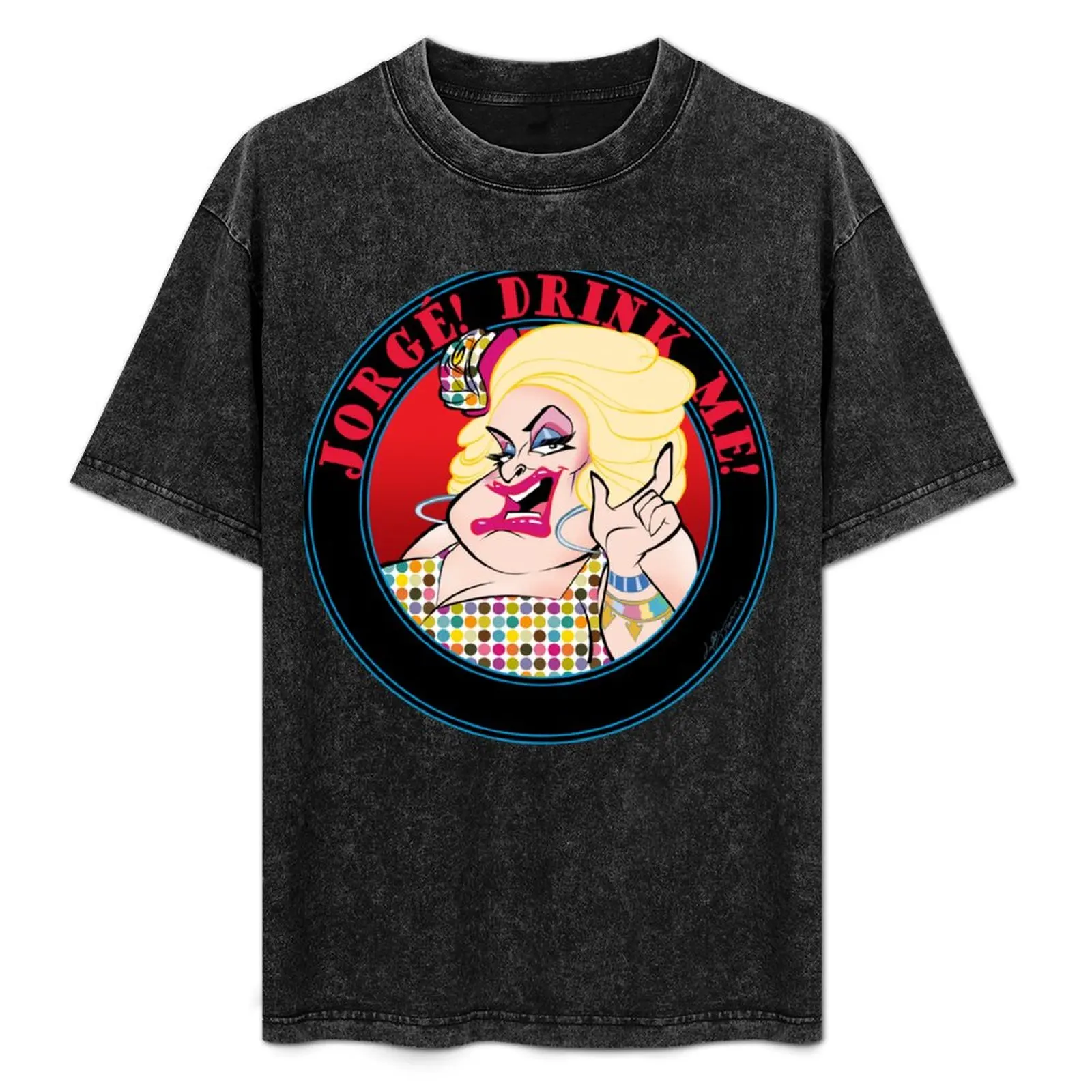 

Jorge! Drink me! by Lar deSouza T-Shirt Work Duty Casual T-Shirt