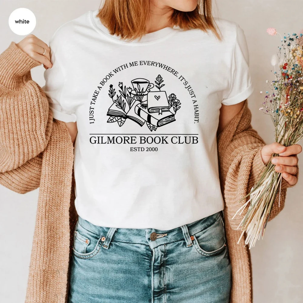 Gilmore Book Club T-shirt Gilmore Girls Shirt Ory Lorelai Dragon Fly Inn Luke\'s Diner Tees Tv Show Inspired Stars Hollow Shirts