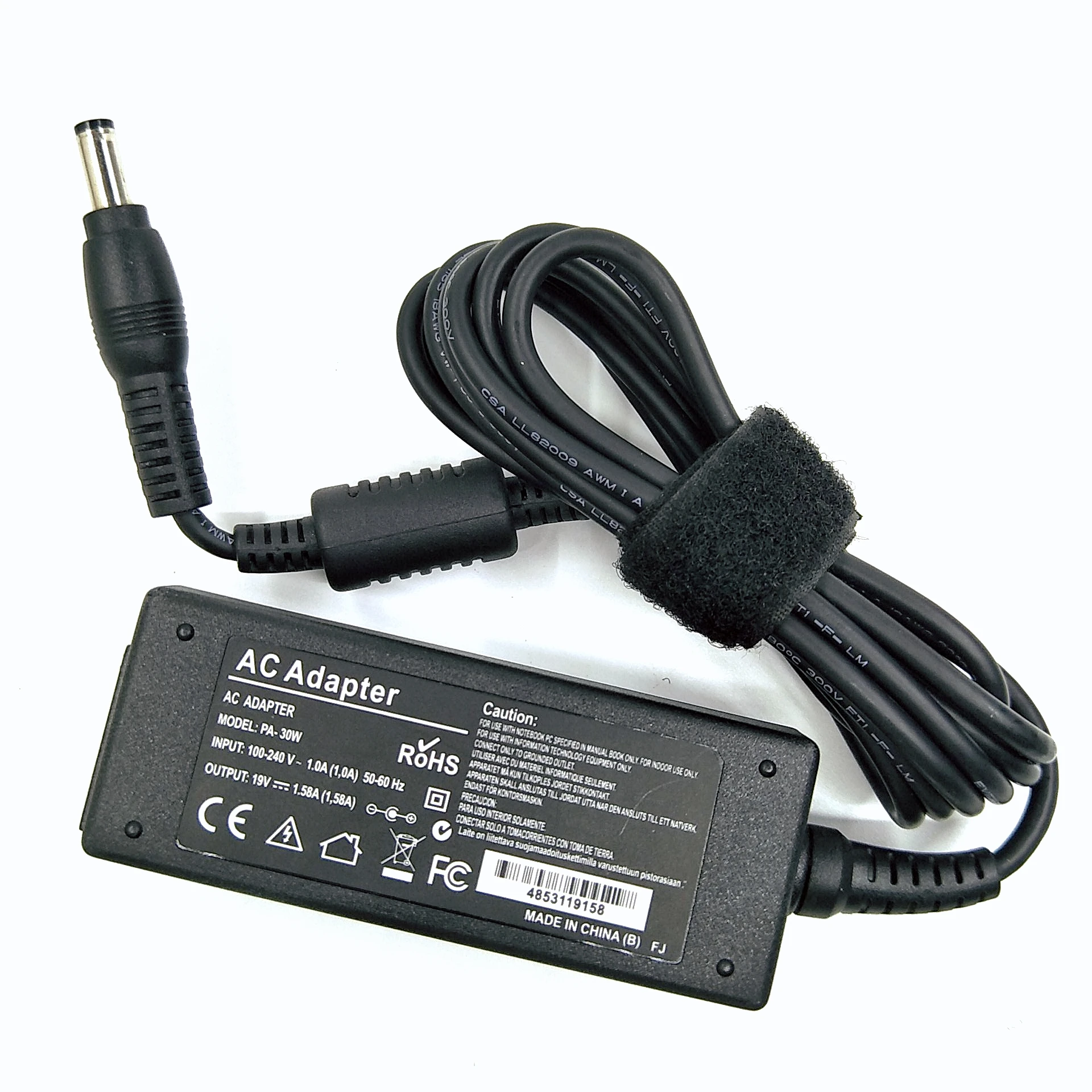 30W 19V 1.58A 5.5*2.5mm PA3743E-1AC3 PA3743U laptop ac adapter for Toshiba Mini NB200 NB201 NB202 NB203 NB205 NB250 NB255 NB550D