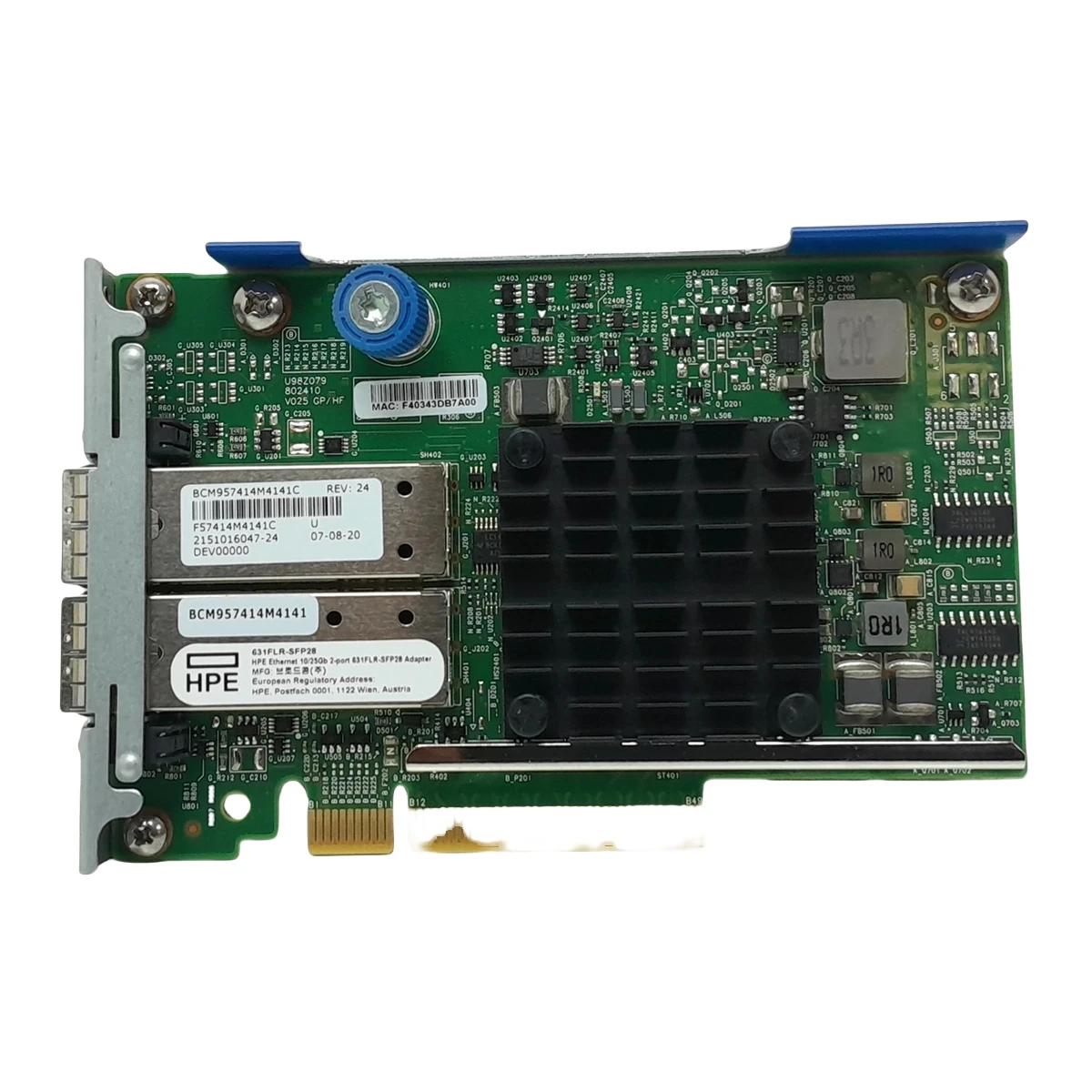تقريبا جديد 817709-B21 HPE 631FLR-SFP28 10/25G 2-Port Ethernet محول 840133-001 817707-001 #1