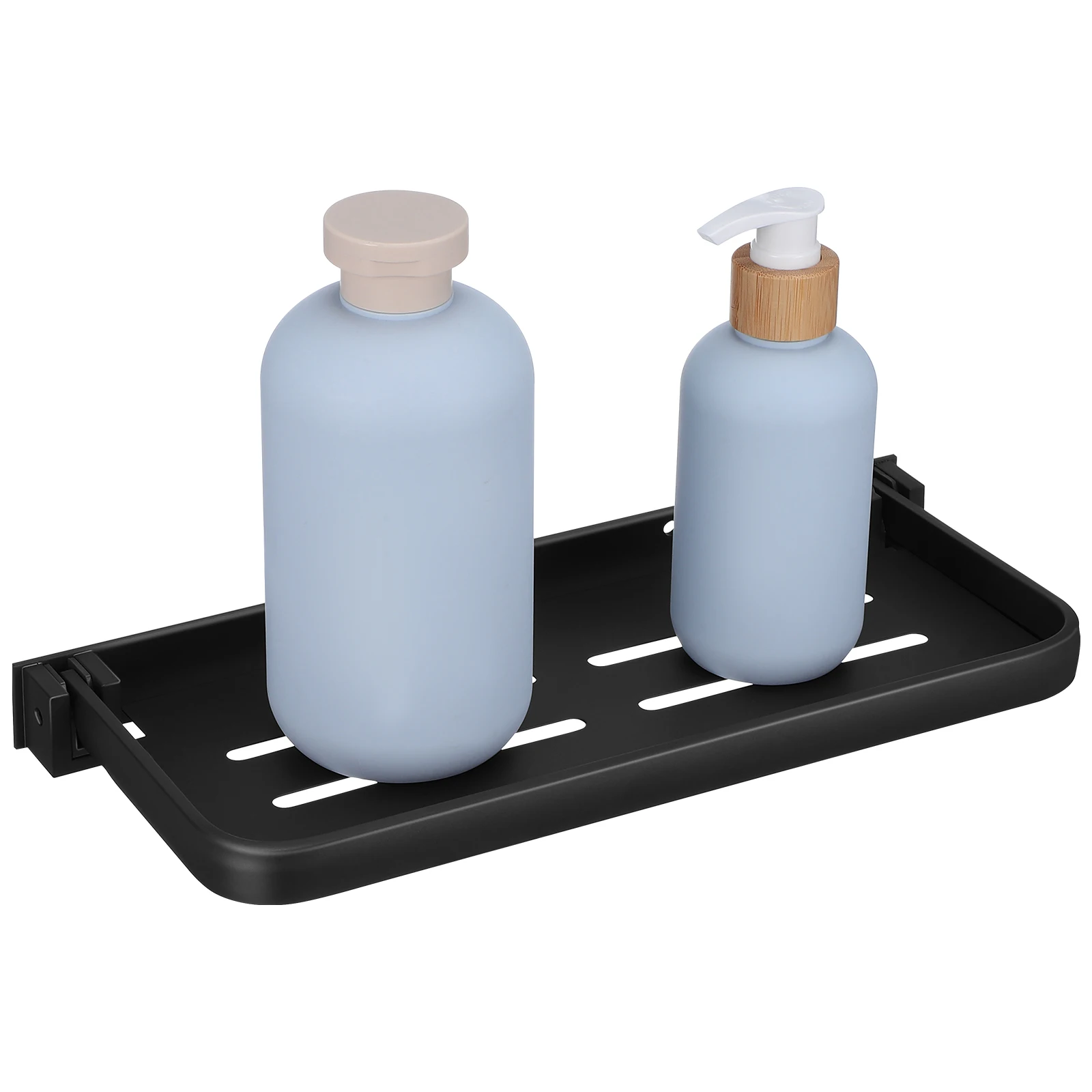

Foldable Wall Shelf Bathroom Storage Rack Aluminum Sink Shelves Collapsible Rv Hidden Shelves Easy Installation Drainage Holes