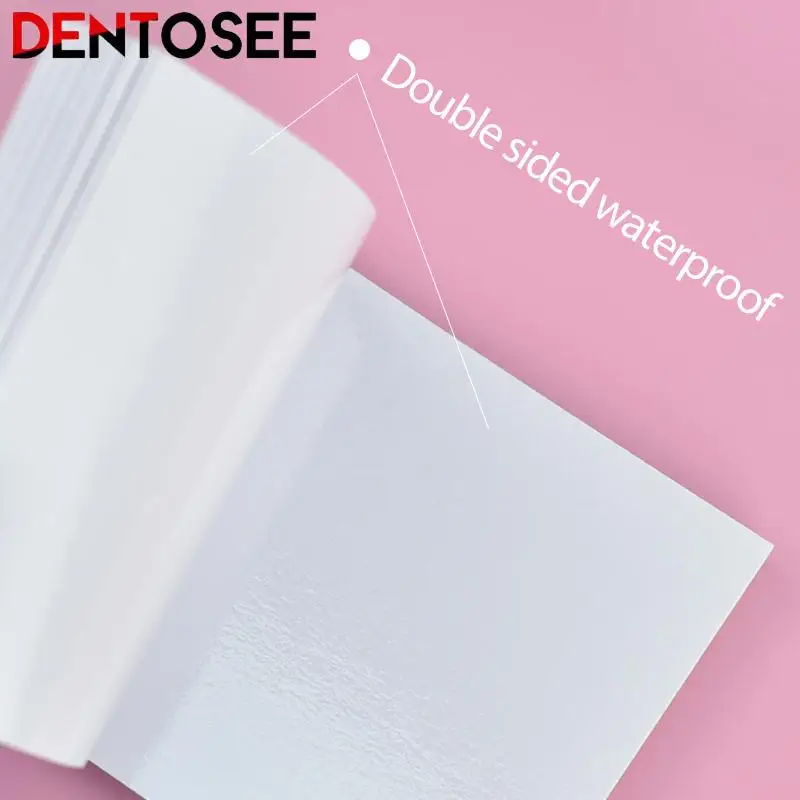 50 Sheets Dental Thickening White Cementing Mixing Paper Disposable Double Sided Waterproof