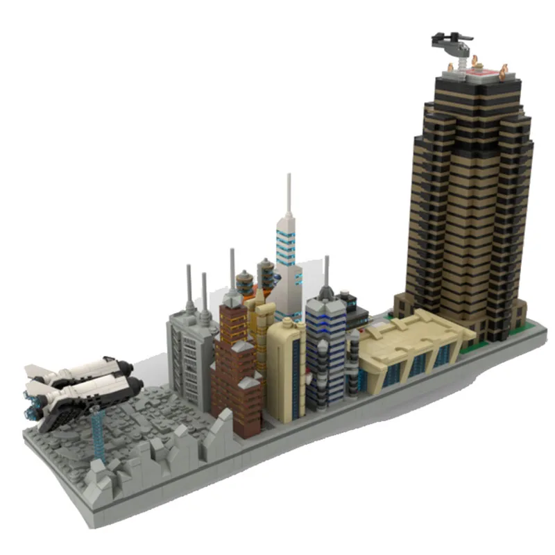 MOC Building Movies City Model Block Assembly Building Park Street View Collection Series Toy Gifts