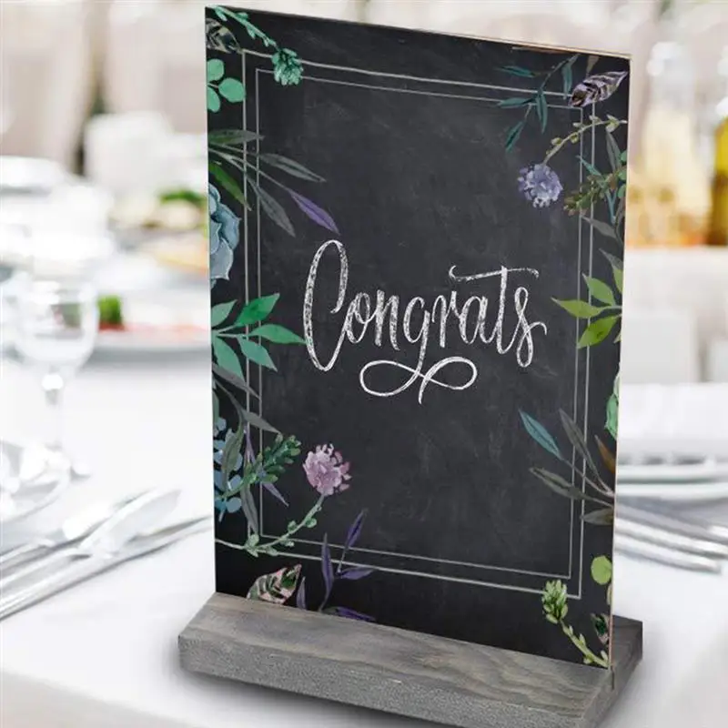 Hochzeit Kreide Bord Zeichen Kreide Etiketten Mini Tafel Minimalistischen Wohnkultur Kleine Hölzerne Tafel Mode Menü Tafel