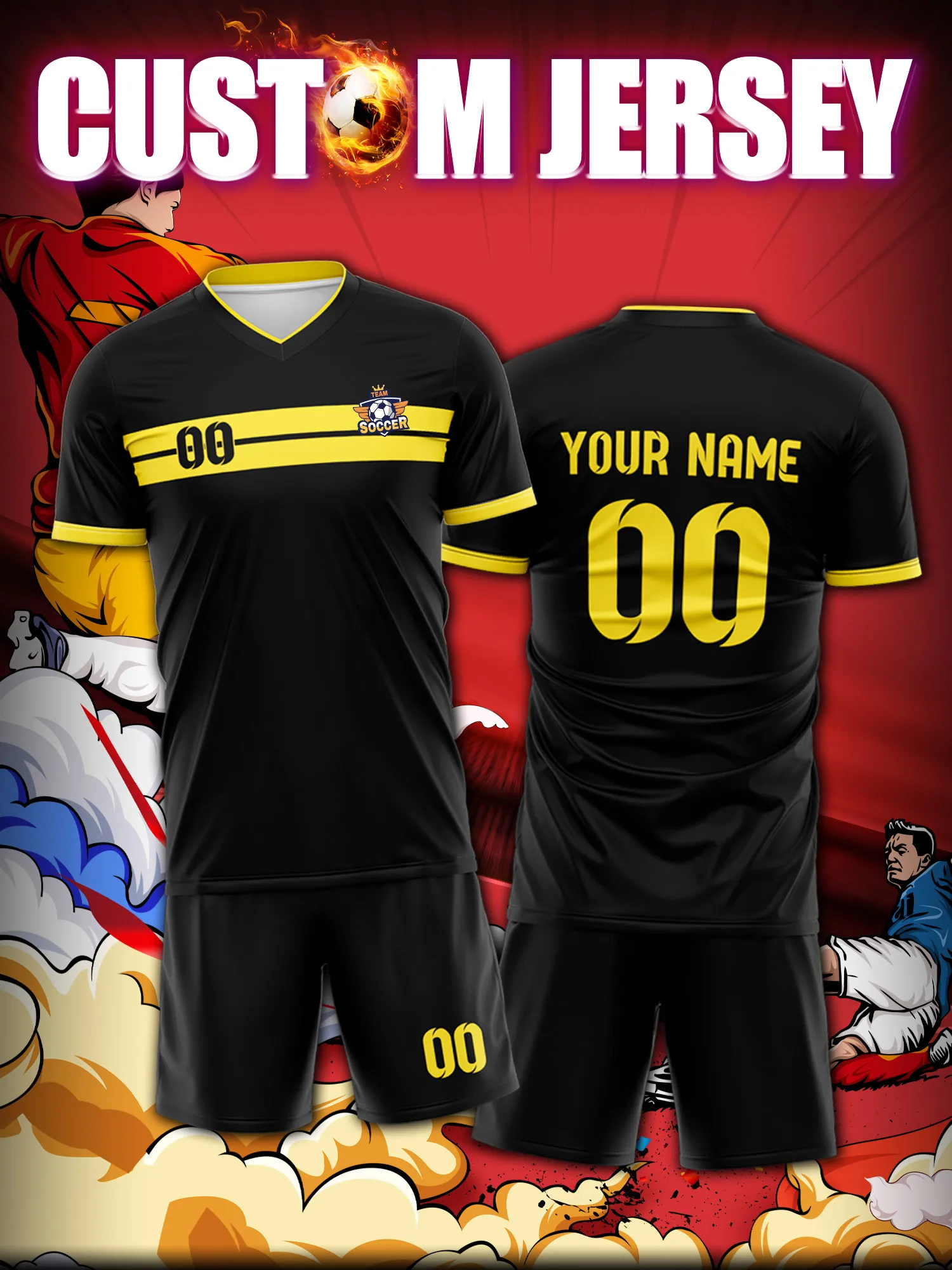 

Футболка для футбола с индивидуальным изображением, номером и именем, винтажная ретро-футболка в классическом стиле