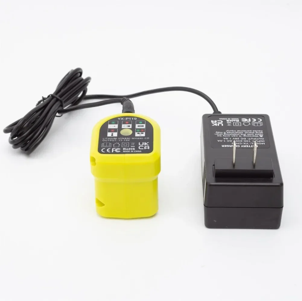 Split type lithium battery charger For Ryobi ONE+18/20V Lithium Ion Input 100-240V, output 28V/1.5A (Batteries not included）