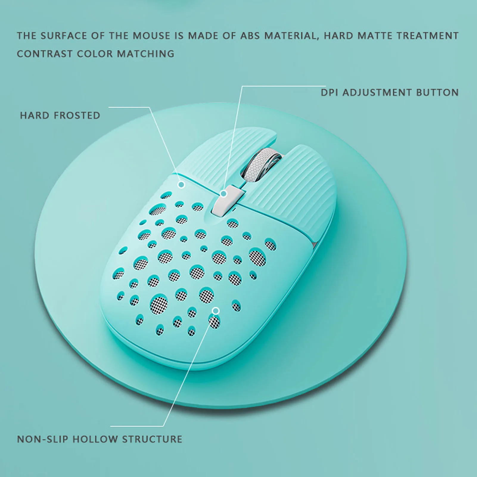 Wireless Keyboard and Mouse Combo 2.4G Wireless Numeric Keypad Pure Color Round Keycaps Easy To Use Wireless Mouse for Office