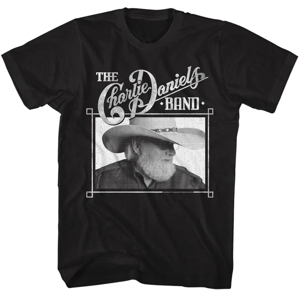 

The Charlie Daniels Band Cowboy Hat Profile Pic Men's T Shirt Rock Tour Merch