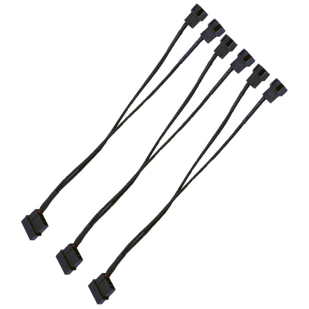 3 個の Pwm ファン アダプター ケーブル コンピューター ケース用 複数のファンを並列接続可能 ブラック