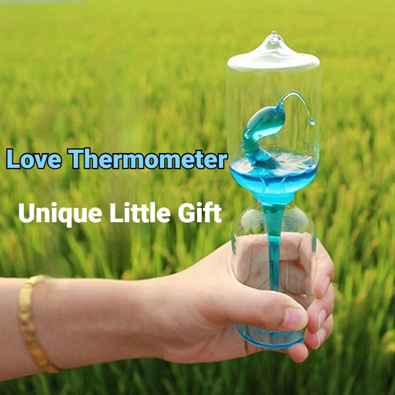 Love thermometer, love fountain, red couple toys will boil, give girls desktop ornaments as birthday gifts