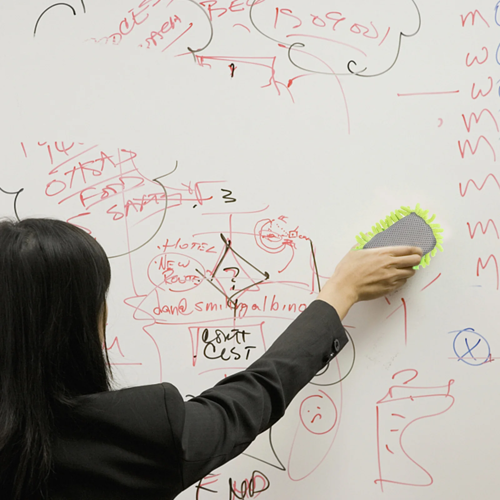 Gomme pour tableau noir fiable, 3 pièces, nettoyeur de tableau noir pour bureau, dortoir, salle de jeux, centres de jeu, gomme pour tableau blanc