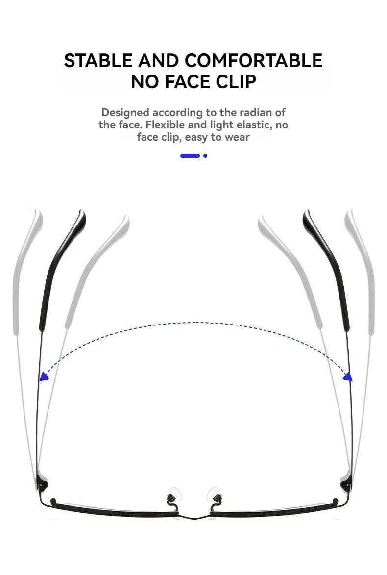 نظارات قصر النظر خفيفة للغاية من التيتانيوم النقي إطار نظارات نسائية إطارات نظارات بصرية من التيتانيوم للنساء والرجال