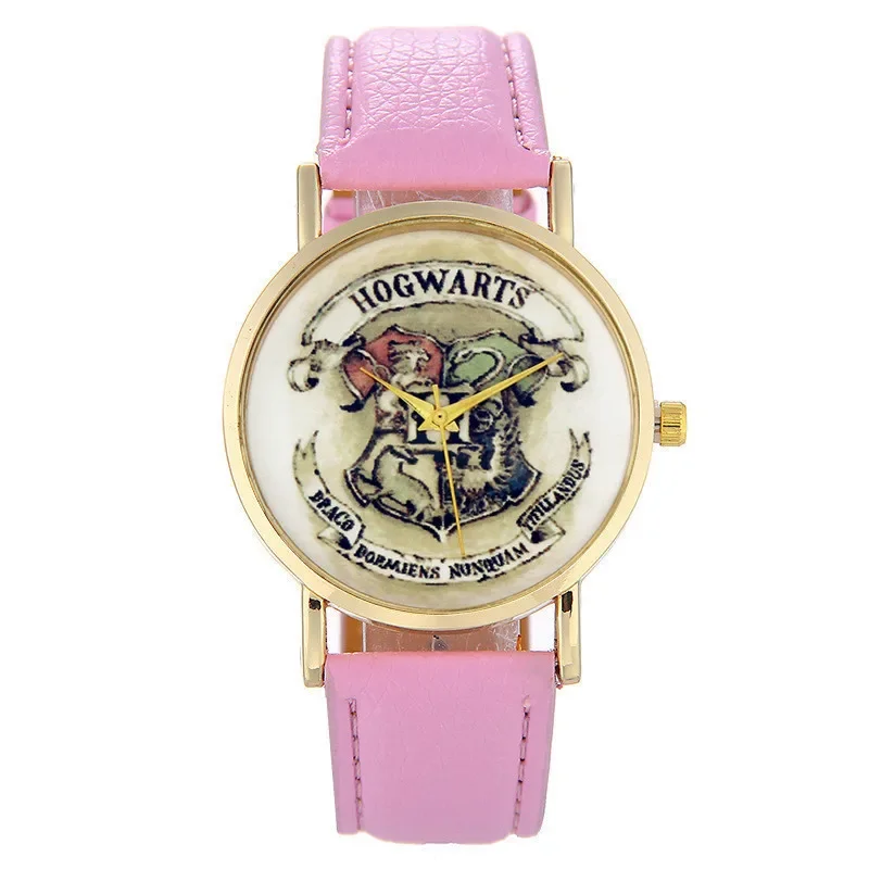 Harried Hogwarts Watch Classic Potters Movie Academy of Magic Badge Casual Quartz Watch Boys Girls Children Toy Birthday Gift