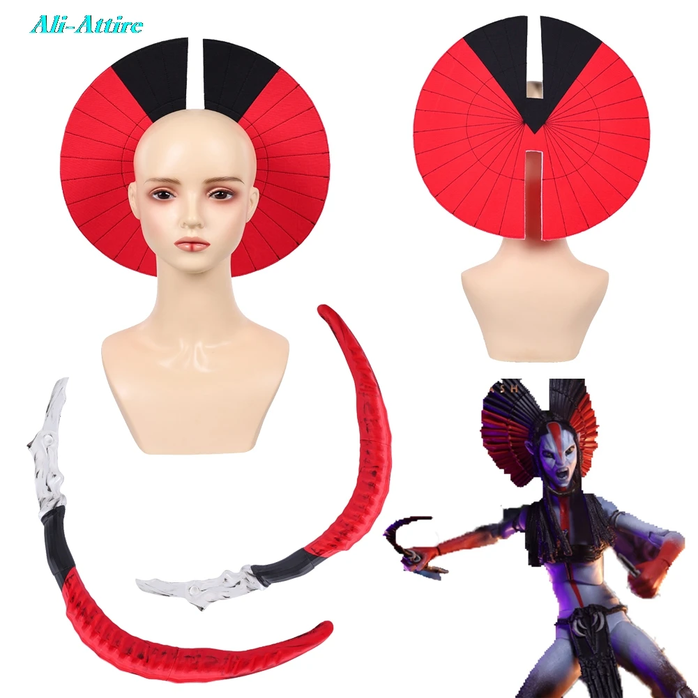 

2025 Movie Avatar of Fire Ash Varang Headwear Costume Accessories Party Disguise Outfit Suits Halloween Roleplay Toy Props