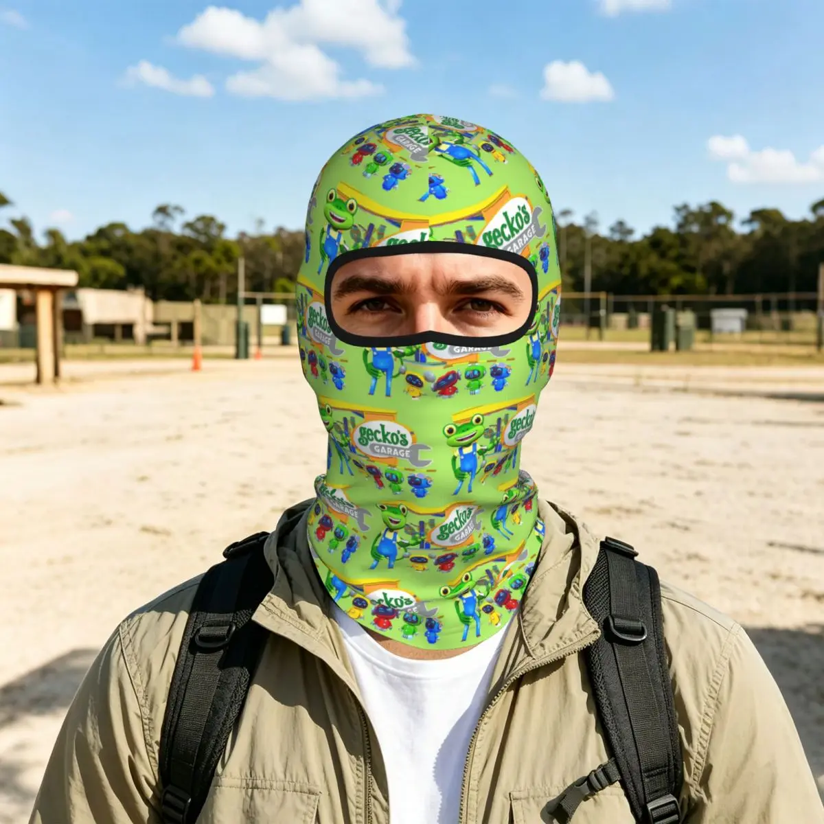 Geckos Garage Kids Breathable Thin Balaclava Full Face Mask Sun Protection Neck Gaiter For Motorcycle Cycling Fishing Outdoor