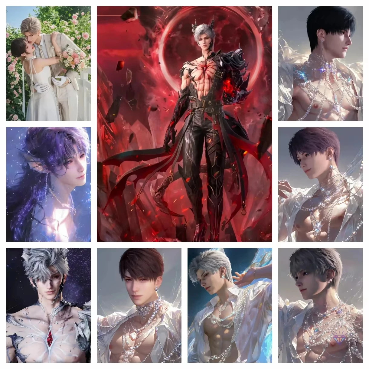 L-Love-And-Deepspace-e S-Sylus Oil Painting By Numbers  Paint with Numbers Home Decor, Wall Art Perfect Gift