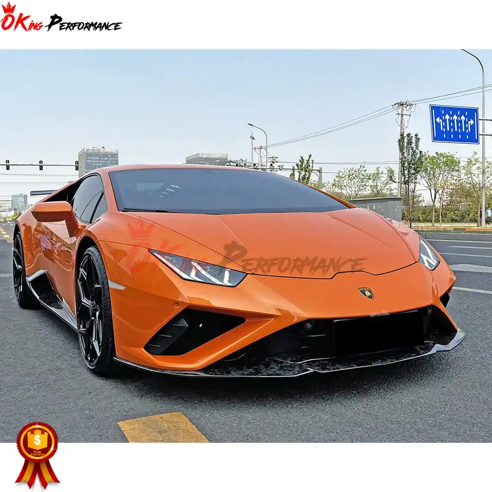 Forged Dry Carbon Fiber Front Splitter For Lamborghini Huracan EVO With Novite Style