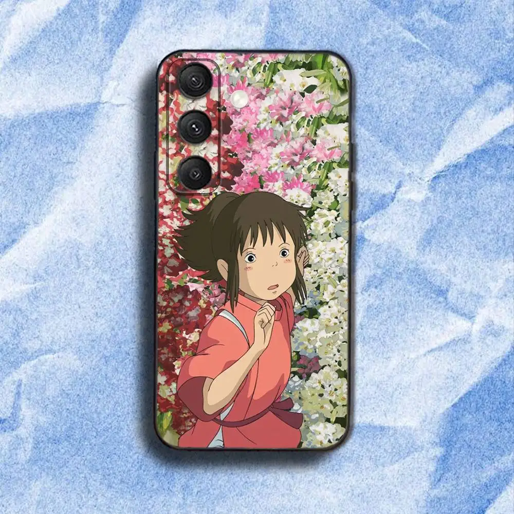 حافظة هاتف C-Cartoon H-Hayao Miyazaki لهاتف سامسونج S 25,24,23,22,30,21,10,9,Ultra,Plus,Lite,FE,4,5G حافظة ناعمة سوداء #4