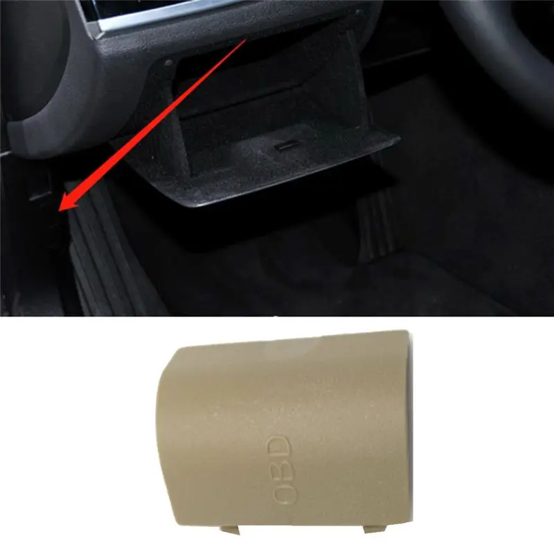 Multi-Purpose Car OBD Cover For BMW F25 X3 2011-2016 F26 X4 2013-2018 OBD Diagnostic Port Plug 51437243111 Beige LHD Accessories