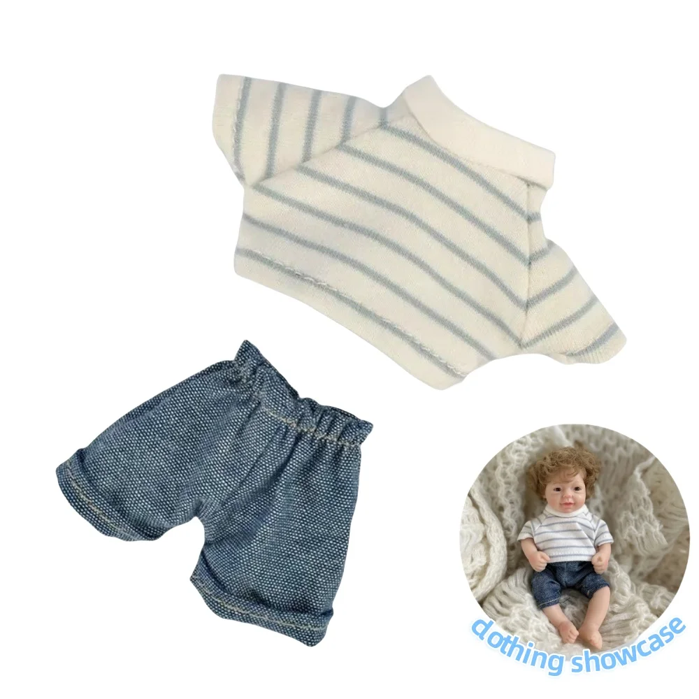 9 stijlen pluche pop kleding accessoires outfits voor 6 inch siliconen reborn pop schattige handwasbare overall voor pasgeboren poppen