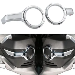 New Motorcycle Fog Light Trim Rings Chrome For Honda Gold Wing Goldwing GL1800BD GL1800B Tour GL1800 2018-UP ABS Plastic Parts